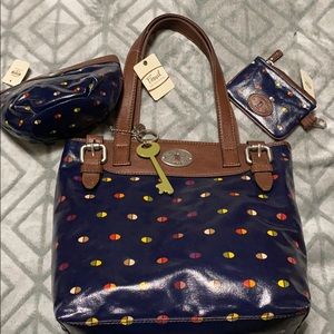 Fossil three piece bag set